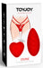 Stimulateur de clitoris avec culotte dentelle Divine Panty Rouge