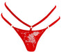 Stimulateur de clitoris avec culotte dentelle Divine Panty Rouge