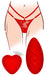 Stimulateur de clitoris avec culotte dentelle Divine Panty Rouge