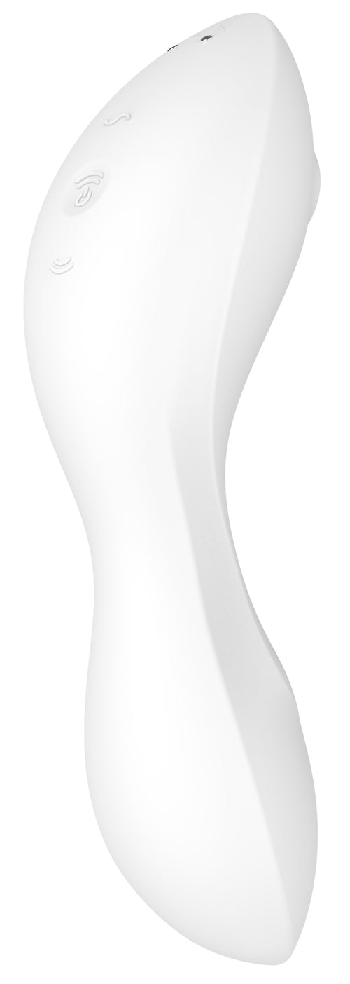 Stimulateur de clitoris connecté Curvy trinity 5 Satisfyer Blanc