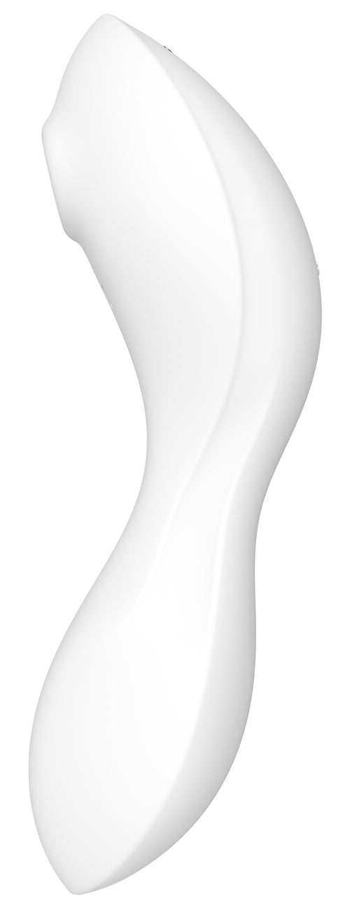 Stimulateur de clitoris connecté Curvy trinity 5 Satisfyer Blanc