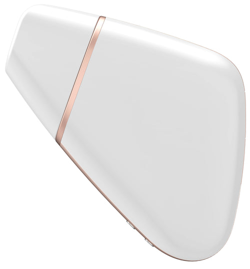 Stimulateur de clitoris connecté Love Triangle Satisfyer Blanc
