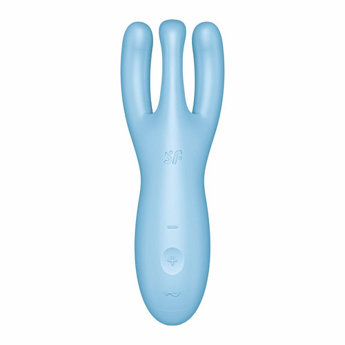 Stimulateur de clitoris connecté Threesome 4 14cm Tiurquoise