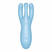 Stimulateur de clitoris connecté Threesome 4 14cm Tiurquoise