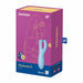 Stimulateur de clitoris connecté Threesome 4 14cm Tiurquoise