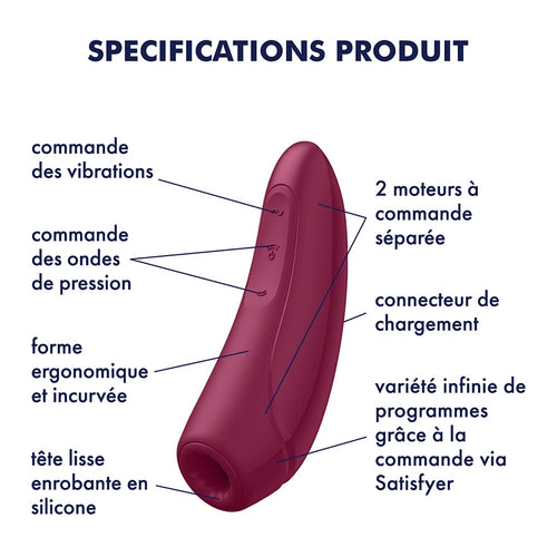 Stimulateur de clitoris CURVY 1 Rose