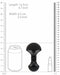 Stimulateur de clitoris Enoki Vive 12.5cm Noir