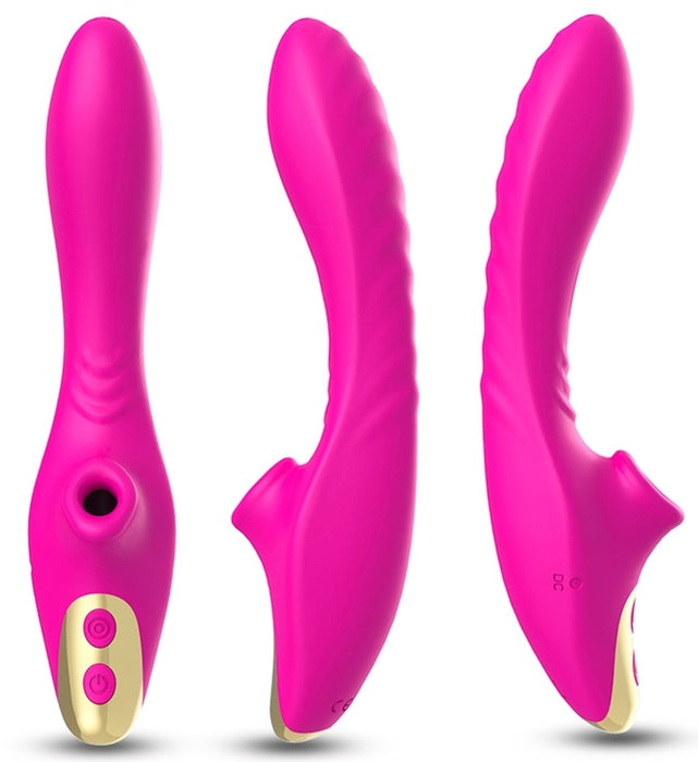 Stimulateur de clitoris et point G DUDU 20cm Rose