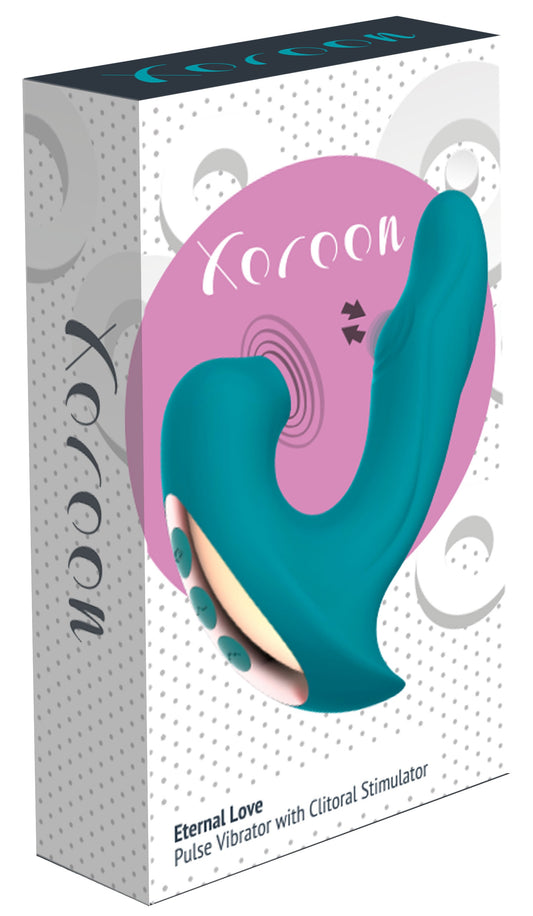Stimulateur de clitoris et point G Eternal 15cm Turquoise