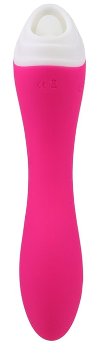 Stimulateur de clitoris et Point G Licky 20cm Rose