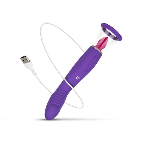 Stimulateur de clitoris et point G Pleasure Pump 26cm