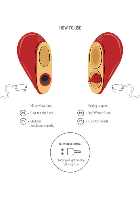 Stimulateur de clitoris HeartBreaker Rouge