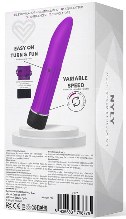 Stimulateur de clitoris Nyly 13 x 2.5cm Violet