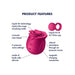 Stimulateur de Clitoris Pro 2 Classic Framboise - Blossom