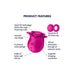 Stimulateur de Clitoris Pro 2 Modern Fuschsia - Blossom
