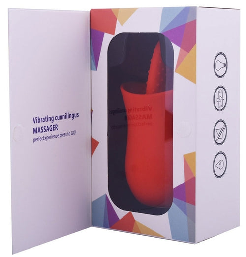 Stimulateur de clitoris Tongue Flower Rouge