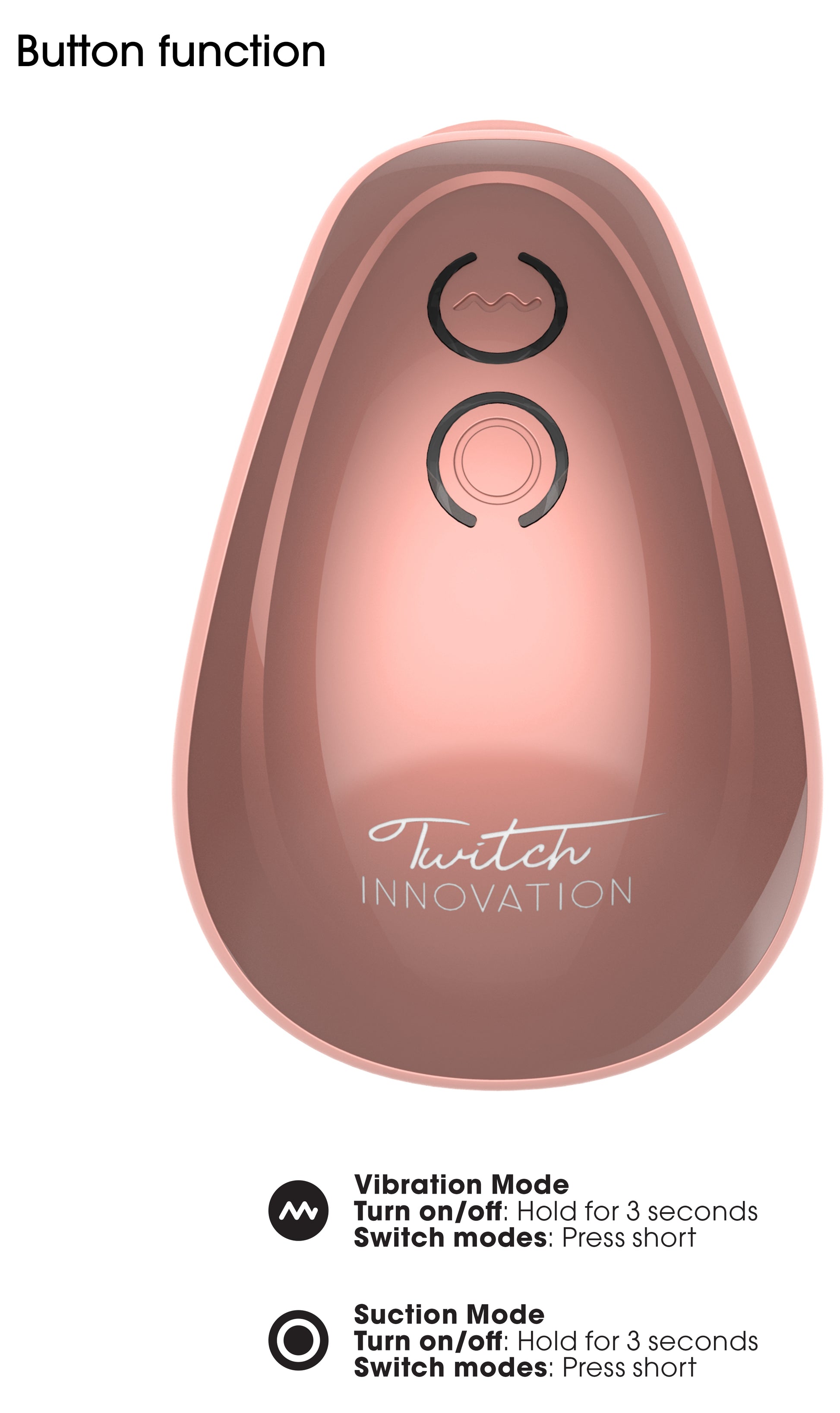 Stimulateur de clitoris TWITCH Rose