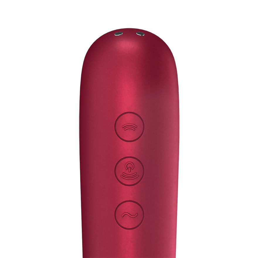 Stimulateur de clitoris Vibromasseur Dual Love Rouge
