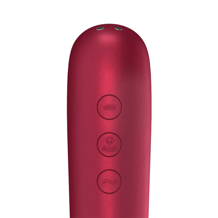 Stimulateur de clitoris Vibromasseur Dual Love Rouge