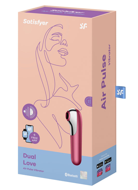 Stimulateur de clitoris Vibromasseur Dual Love Rouge