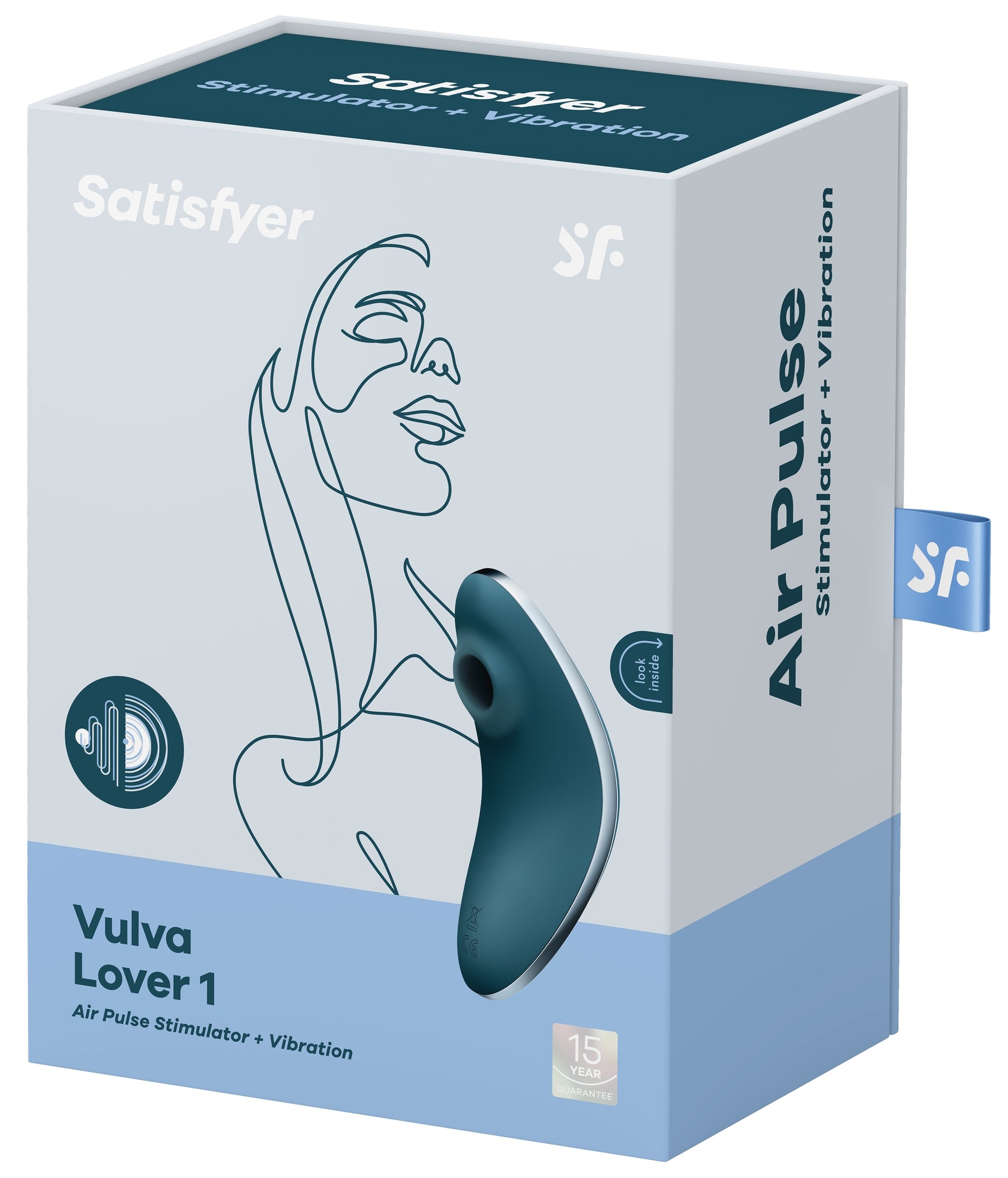 Stimulateur de clitoris Vulva Lover 1 Satisfyer Bleu