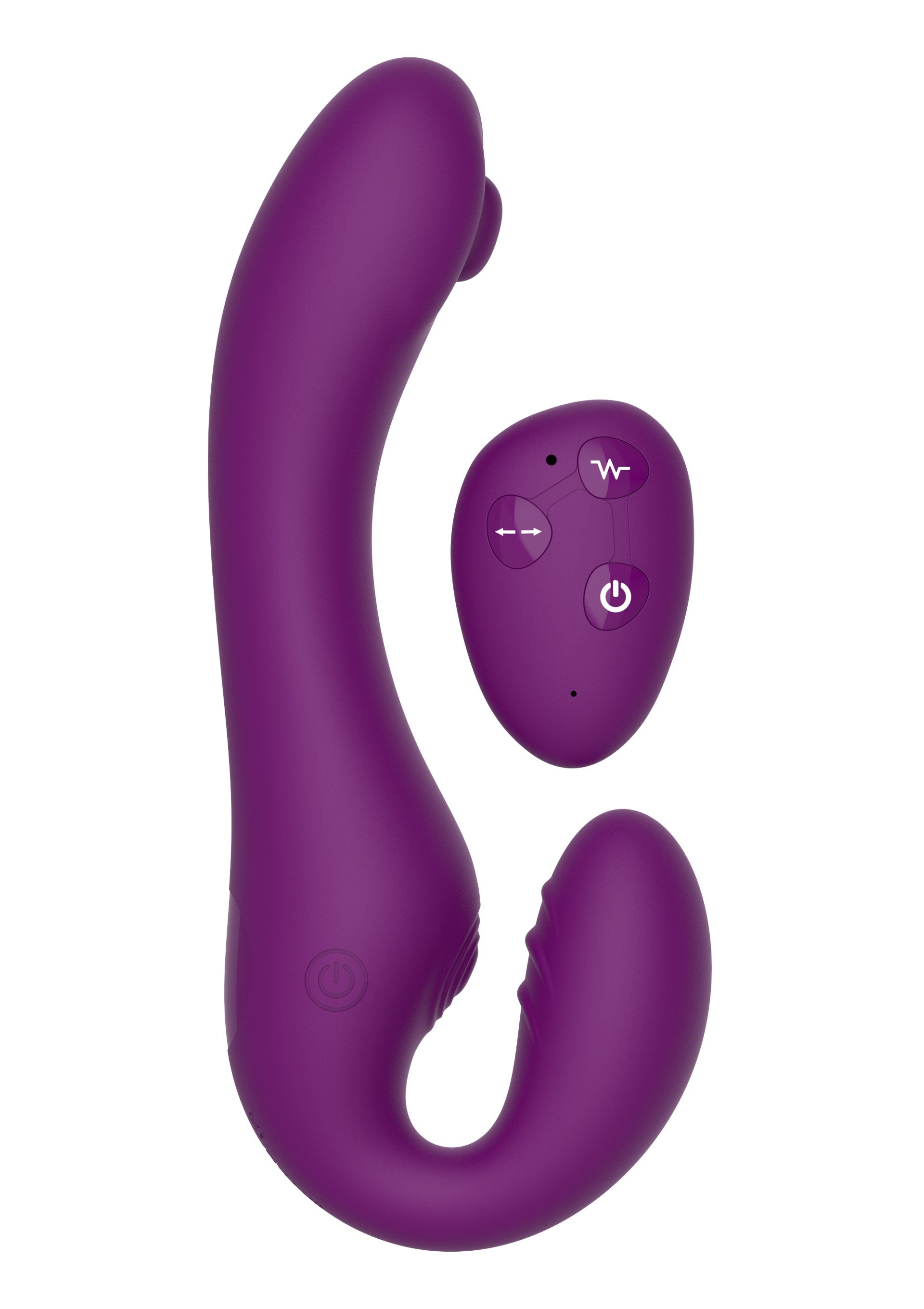 Stimulateur de point G Strapless Strap-On 13 x 3.5cm Violet