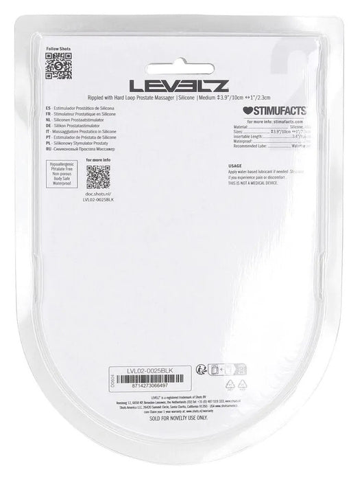 Stimulateur de prostate Rippled M 9 x 2.5cm