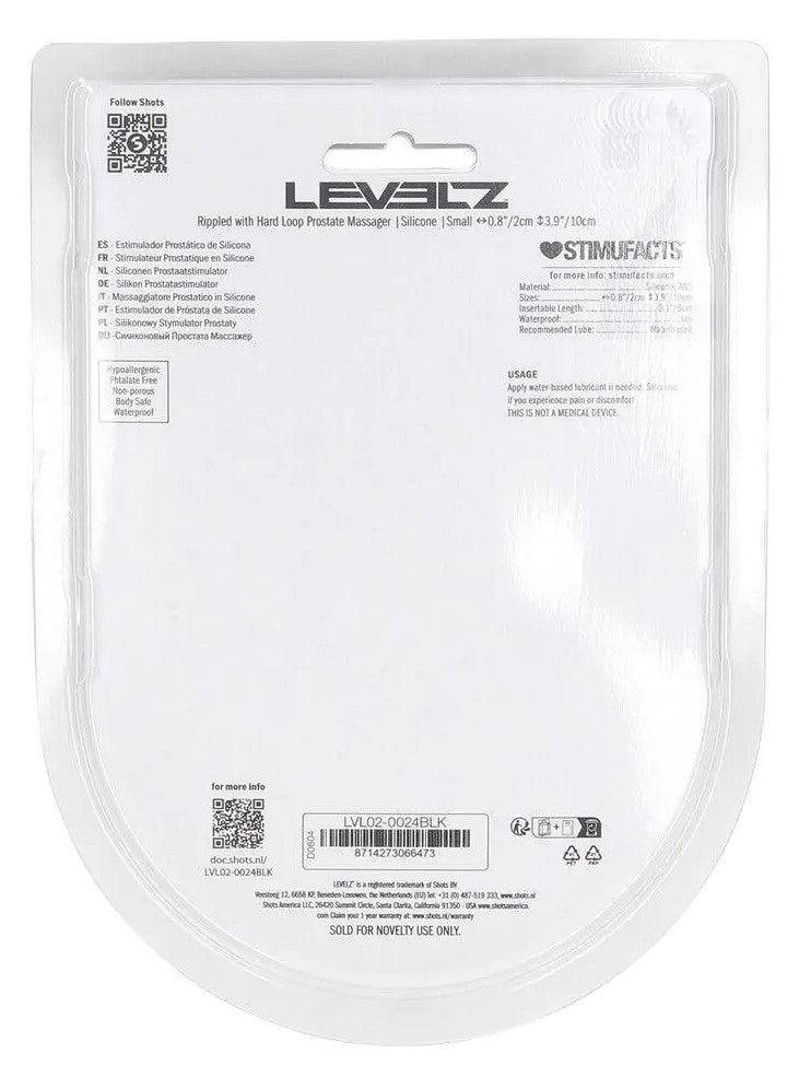 Stimulateur de prostate Rippled S 8 x 2.3cm