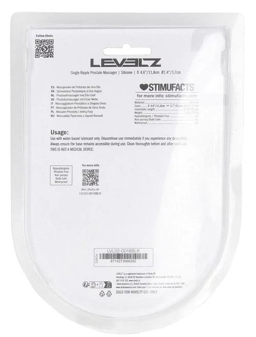 Stimulateur de prostate Single Ripple 9 x 3.6cm