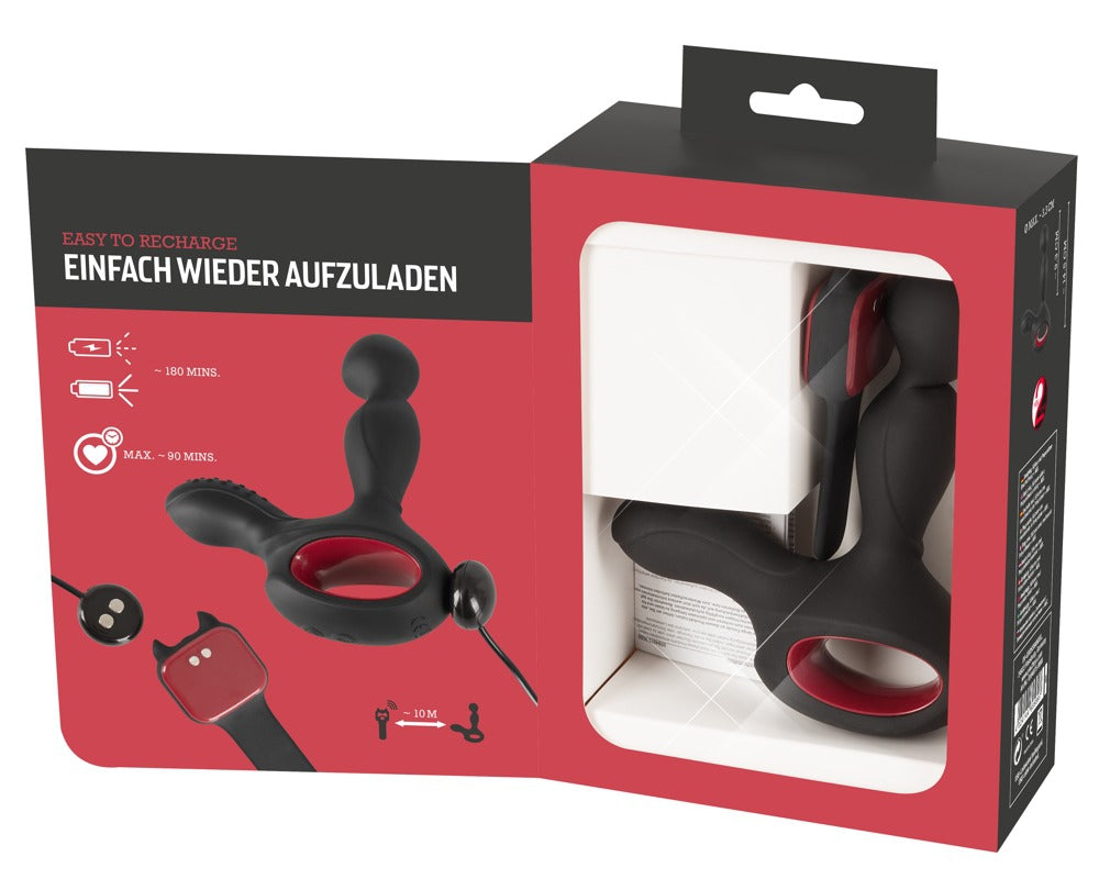 Stimulateur de prostate vibrant Diablo 10 x 3cm