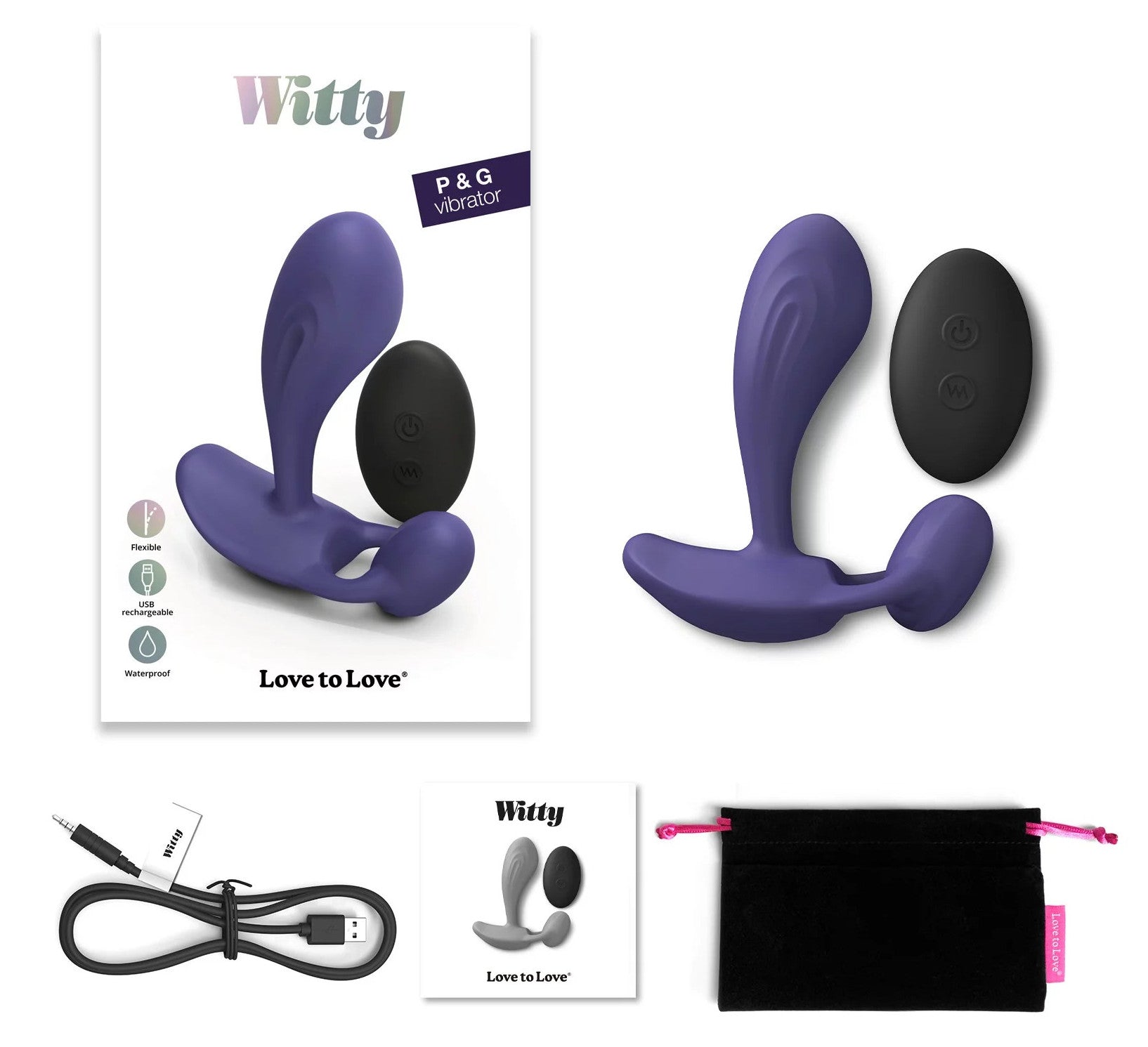 Stimulateur prostatique vibrant Witty 9 x 3.1cm