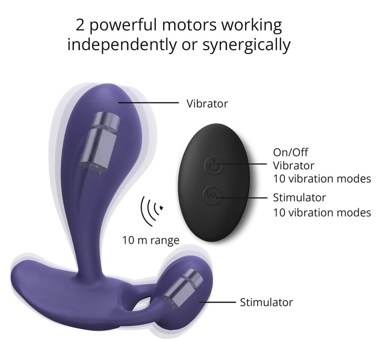 Stimulateur prostatique vibrant Witty 9 x 3.1cm