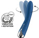 Stimulateur Spinning Vibe 1 - 11 x 3cm Bleu