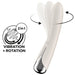 Stimulateur Spinning Vibe 1 - 11 x 3cm Crème
