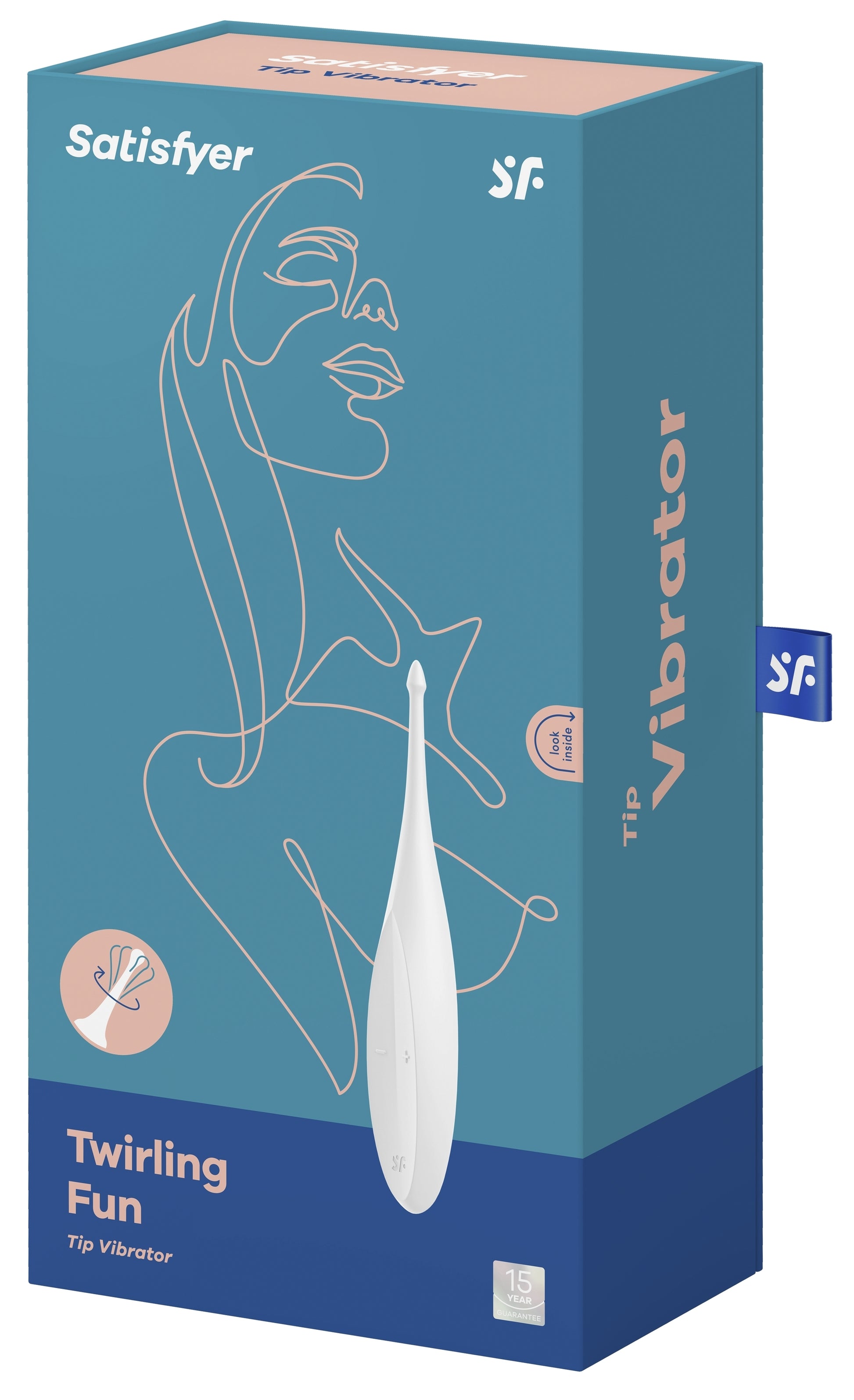 Stimulateur Twirling Fun Satisfyer 17cm Blanc
