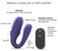 Stimulateur vibrant pour couple Match Up Love to Love Indigo