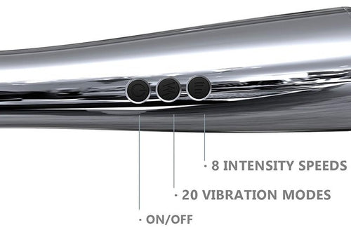Stimulateur Wand Silvery 30 cm - Tête 55 mm Argenté