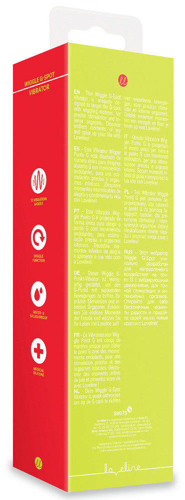 Stimulateur Wiggle G-Spot 17 x 3.5cm Jaune