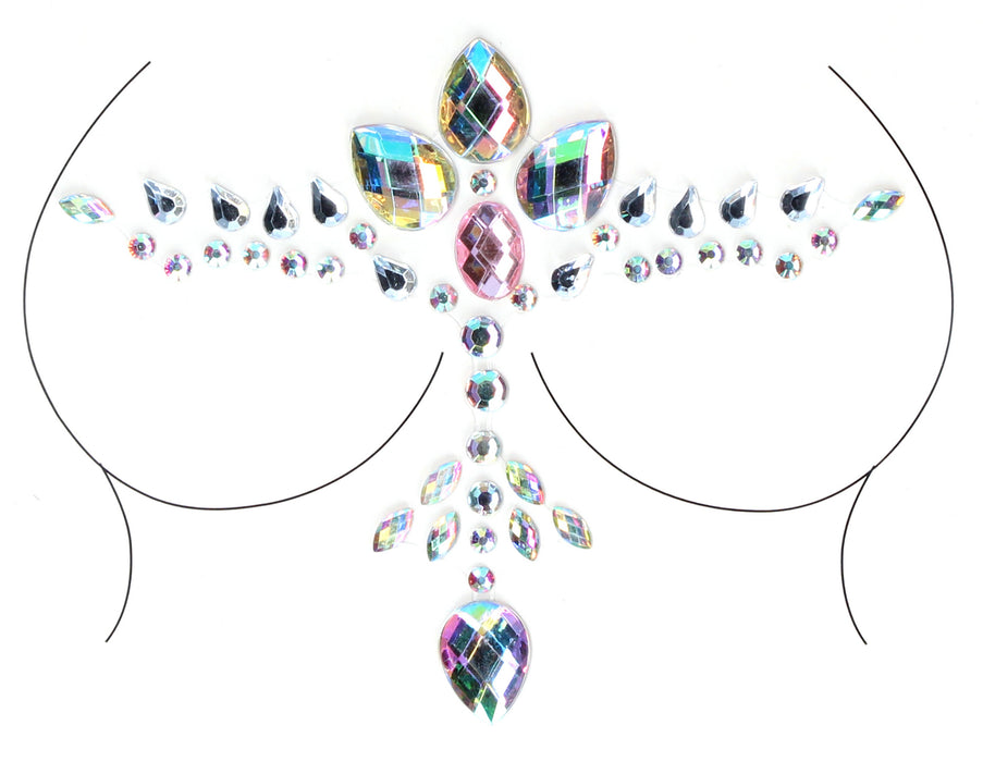 Strass autocollants pour décolleté Dazzling Bling