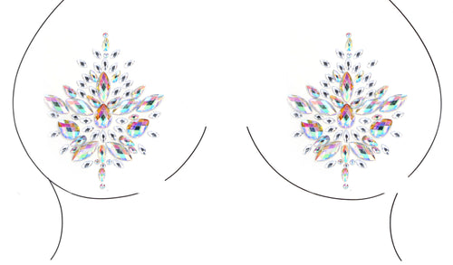 Strass autocollants tétons Dazzling Nipple Bling