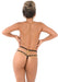 String avec chaines dorées Glam Noir
