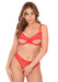 String avec ouverture intime Crotch Hip Rouge