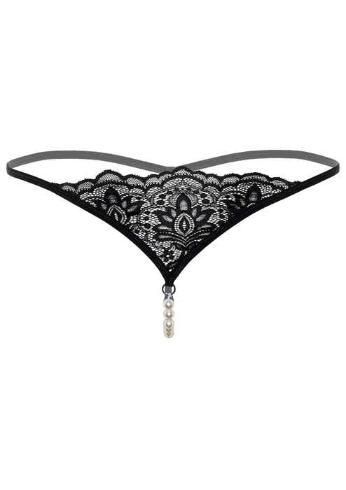 String avec perles Pearl Noir