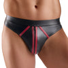 String avec zip Menecio Noir-Rouge