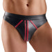 String avec zip Menecio Noir-Rouge