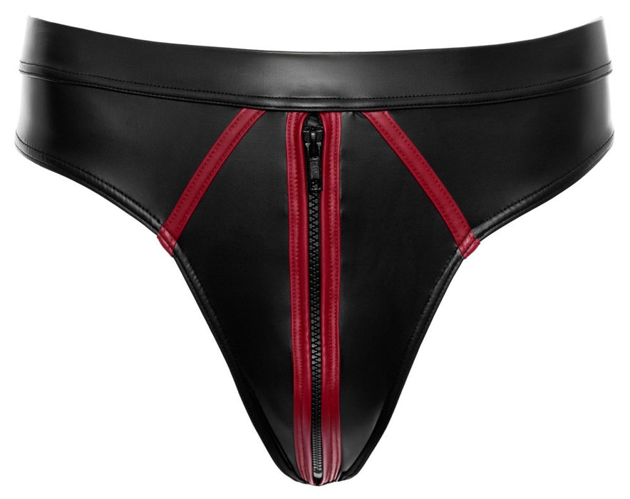 String avec zip Menecio Noir-Rouge
