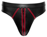 String avec zip Menecio Noir-Rouge