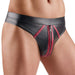 String avec zip Menecio Noir-Rouge