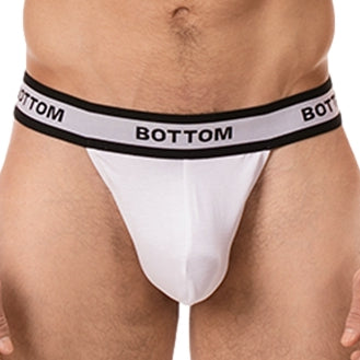 String Cache-sexe Bottom Blanc