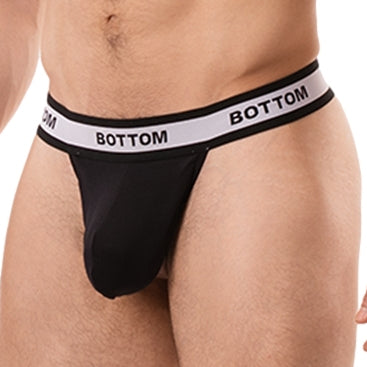 String Cache-sexe Bottom Noir